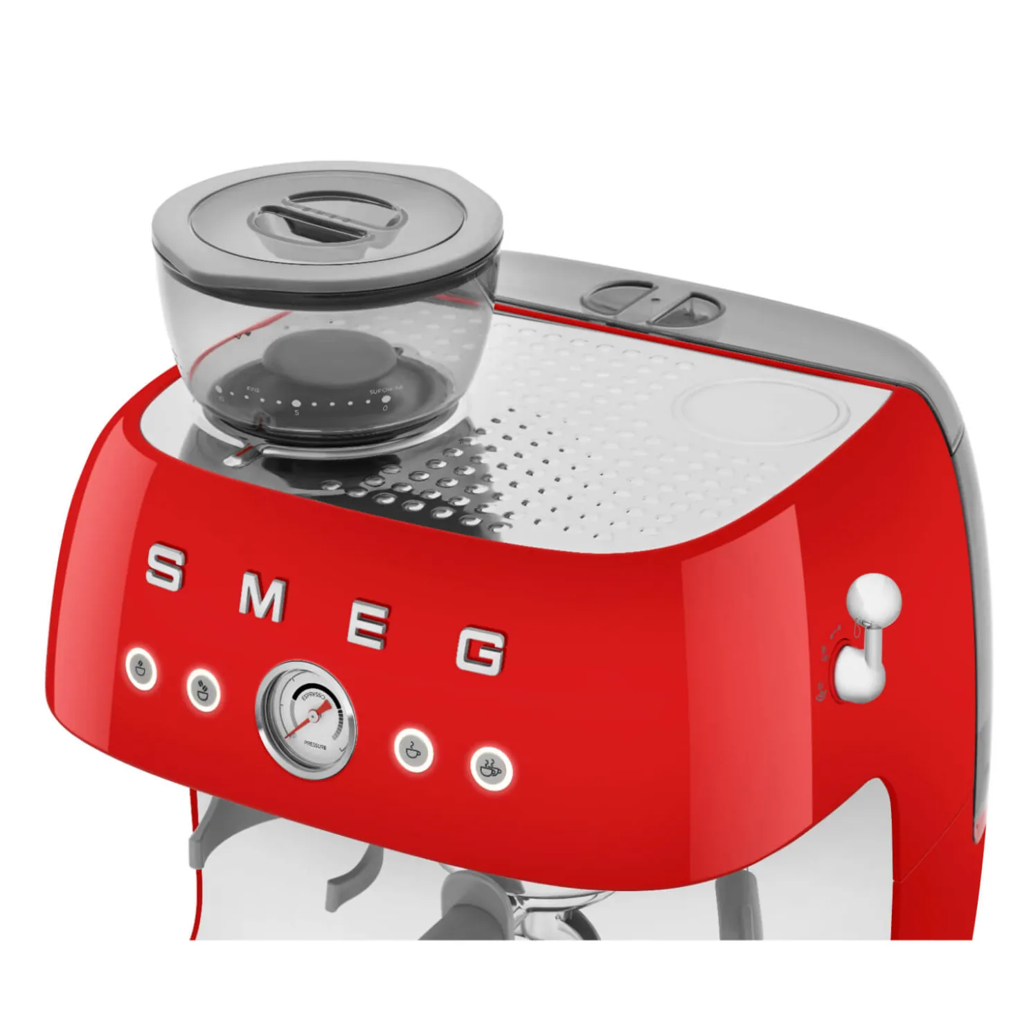 Smeg 50s Style Retro EGF03 Bean-to-Cup Espresso Coffee Machine - Red