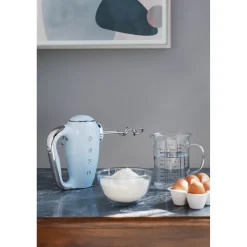 Smeg 50's Style Retro HMF01 Hand Mixer - Pastel Blue