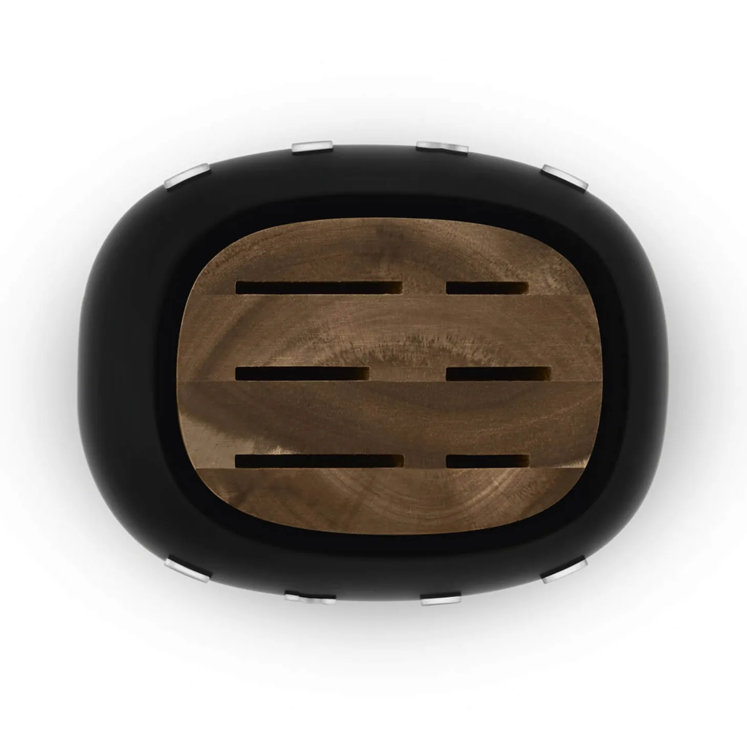 Smeg 50's Style Retro KBSF02 7-Piece Knife Block Set - Black