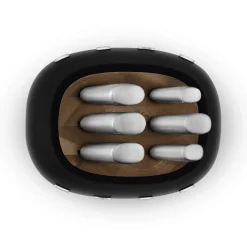 Smeg 50's Style Retro KBSF02 7-Piece Knife Block Set - Black