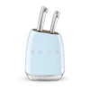 Smeg 50's Style Retro KBSF02 7-Piece Knife Block Set - Pastel Blue