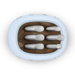 Smeg 50's Style Retro KBSF02 7-Piece Knife Block Set - Pastel Blue