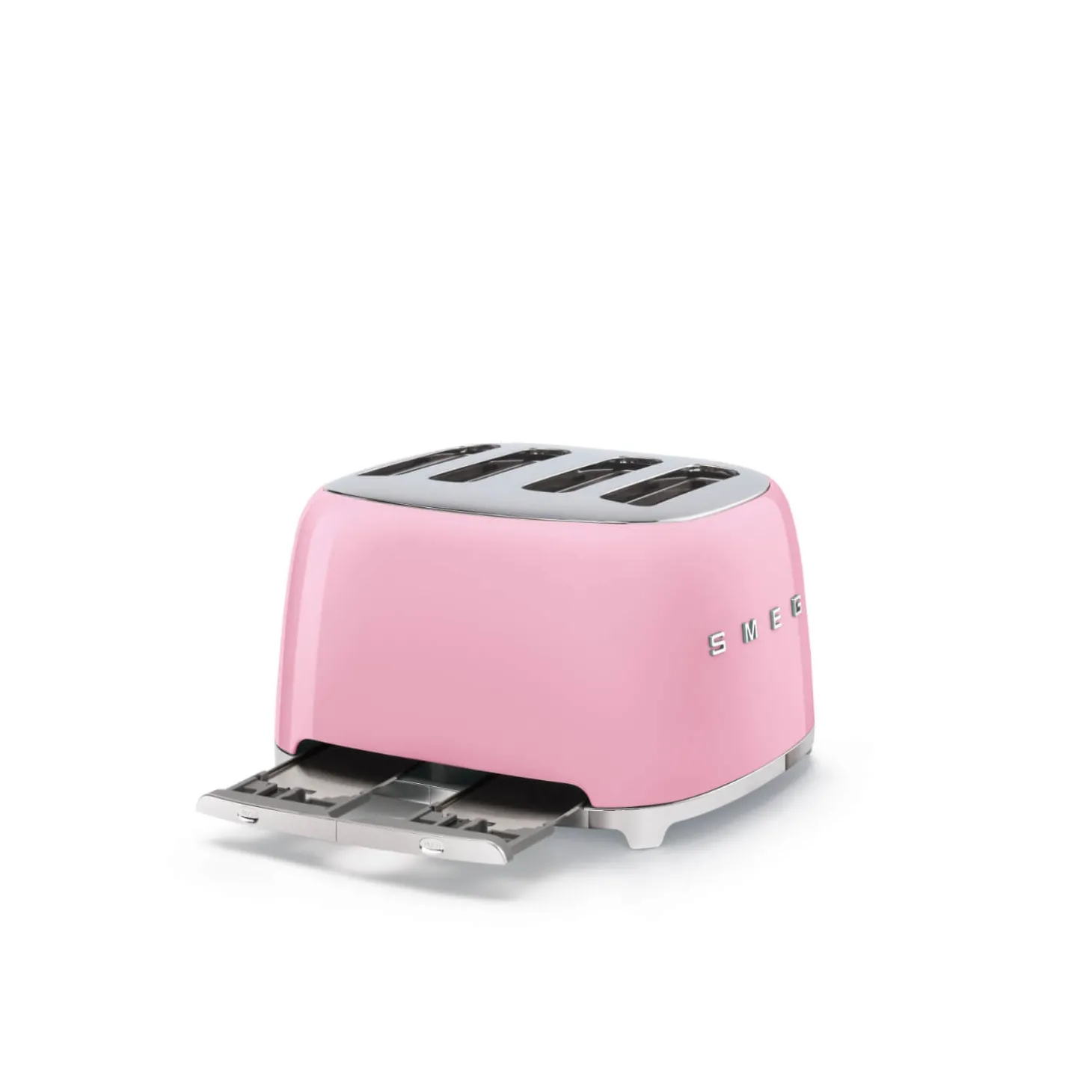 Smeg 50's Style Retro TSF03 4 Slice Toaster - Pink