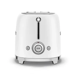 Smeg 50's Style Retro TSF01 2 Slice Toaster - Matte White