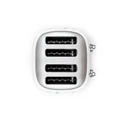 Smeg 50's Style Retro TSF03 4 Slice Toaster - White