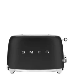 Smeg 50's Style Retro TSF01 2 Slice Toaster - Matte Black