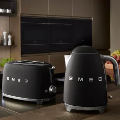 Smeg 50's Style Retro TSF01 2 Slice Toaster - Matte Black