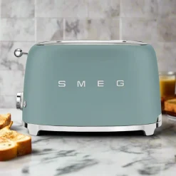 Smeg 50's Style Retro TSF01 2 Slice Toaster - Matte Emerald Green