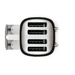 Smeg 50's Style Retro TSF03 4 Slice Toaster - Black