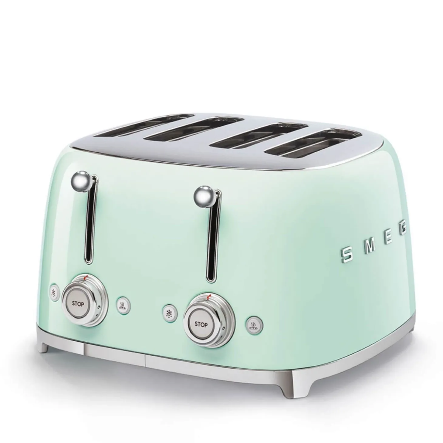 Smeg 50's Style Retro TSF03 4 Slice Toaster - Pastel Green