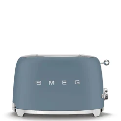 Smeg 50's Style Retro TSF01 2 Slice Toaster - Matte Storm Blue