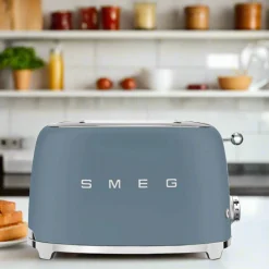 Smeg 50's Style Retro TSF01 2 Slice Toaster - Matte Storm Blue