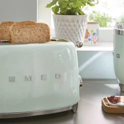 Smeg 50's Style Retro TSF01 2 Slice Toaster - Pastel Green