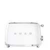 Smeg 50's Style Retro TSF01 2 Slice Toaster - White