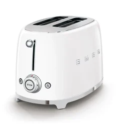 Smeg 50's Style Retro TSF01 2 Slice Toaster - White