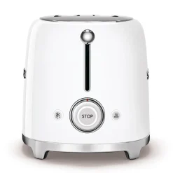 Smeg 50's Style Retro TSF01 2 Slice Toaster - White