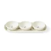 Sophie Conran Porcelain 3 Dip Bowls & Tray Set - Lavandula