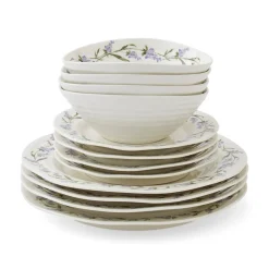 Sophie Conran Porcelain 12-Piece Dinner Set - Lavandula