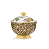Spode Creatures of Curiosity Sugar Bowl with Lid - Floral / Leopard