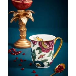 Spode Creatures of Curiosity Mug - Floral / Cream