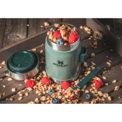 Stanley Legendary Classic 400ml Food Jar + Spork Set - Hammertone Green