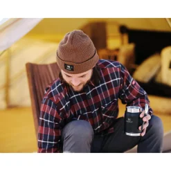 Stanley Legendary Classic 400ml Food Jar + Spork Set - Black Pebble