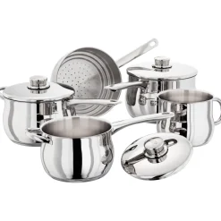 Stellar 1000 Deep Stainless Steel Saucepan Set - 5 Piece