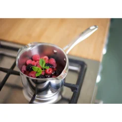 Stellar 7000 Draining Saucepan With Glass Lid - 18cm