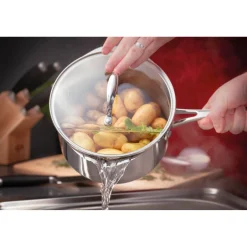 Stellar 7000 Stainless Steel Casserole - 24cm