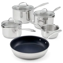 Stellar Profile 18|10 Stainless Steel 5-Piece Draining Saucepan Set