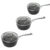 Stellar Rocktanium Non Stick 3 Piece Saucepan Set