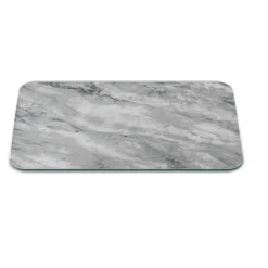 Stow Green 50cm x 30cm Glass Trivet - Grey Marble
