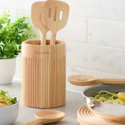 Sur La Table Colour Me Happy 4-Piece Utensil Set With Holder