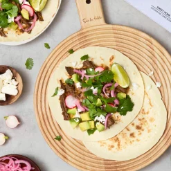 Sur La Table Colour Me Happy Round Paddle Serving Board - Large