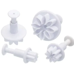Sweetly Does It 4 Piece Fondant Plunger Cutter Set - Flower