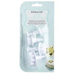 Sweetly Does It 4 Piece Fondant Plunger Cutter Set - Flower