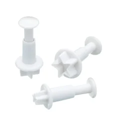 Sweetly Does It 3 Piece Fondant Plunger Cutter Set - Star