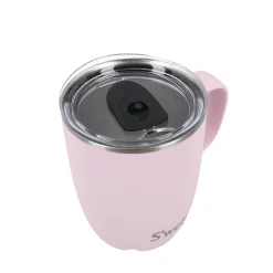S'well 350ml Travel Mug with Handle - Pink Topaz