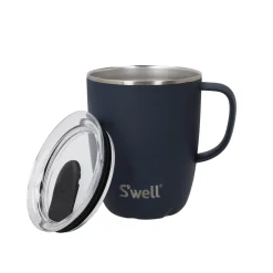 S'well 350ml Travel Mug with Handle - Azurite