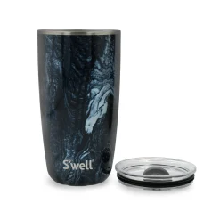 S'well 530ml Travel Tumbler with Lid - Azurite Marble