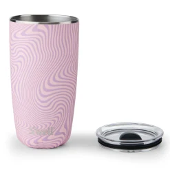 S'well 530ml Travel Tumbler with Lid - Lavender Swirl