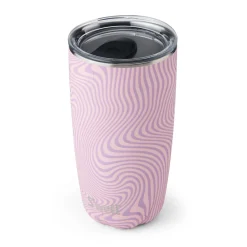 S'well 530ml Travel Tumbler with Lid - Lavender Swirl