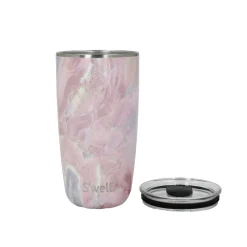 S'well 530ml Travel Tumbler with Lid - Geode Rose