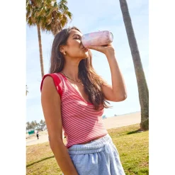 S'well 530ml Travel Tumbler with Lid - Geode Rose