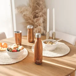 S'well 470ml Traveler Reusable Water Bottle - Teakwood