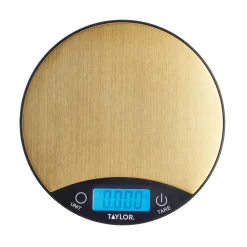 Taylor Pro Digital Dual 5kg Kitchen Scale - Brass & Black
