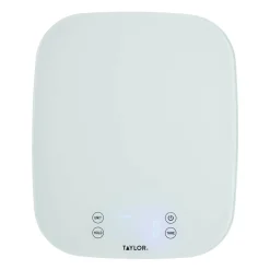 Taylor Pro Waterproof Digital 14kg Kitchen Scale - White
