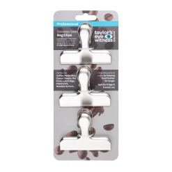 Taylor's Eye Witness 3 Piece Medium Bag Clip Set - Stainless Steel