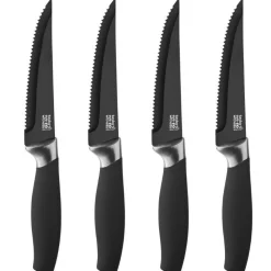 Taylor's Eye Witness Brooklyn 4 Piece Steak Knife Set - Chrome
