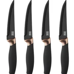 Taylor's Eye Witness Brooklyn 4 Piece Steak Knife Set - Copper